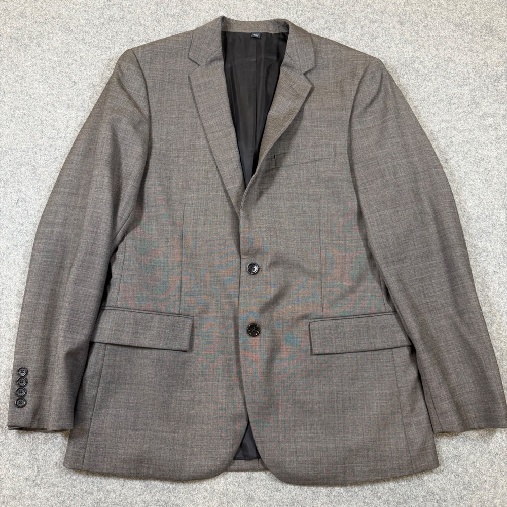 J.Crew Thompson Grey 100% Wool 2-Button Blazer Sport Coat Mens 40R